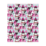 Hipster Chihuahua Pattern Print Curtain