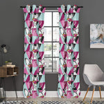 Hipster Chihuahua Pattern Print Curtain