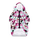 Hipster Chihuahua Pattern Print Dog Zip Up Hoodie