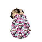 Hipster Chihuahua Pattern Print Dog Zip Up Jacket