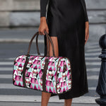 Hipster Chihuahua Pattern Print Duffle Bag