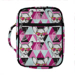 Hipster Chihuahua Pattern Print Front Pocket Bible Bag