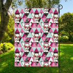 Hipster Chihuahua Pattern Print Garden Flag