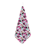 Hipster Chihuahua Pattern Print Hand Towel