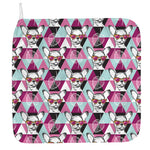 Hipster Chihuahua Pattern Print Hand Towel