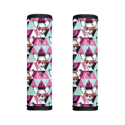 Hipster Chihuahua Pattern Print Handle Covers