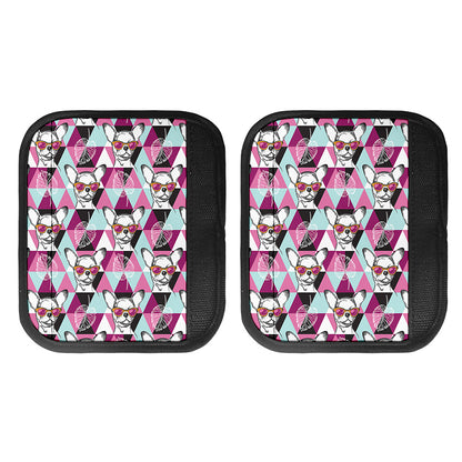 Hipster Chihuahua Pattern Print Handle Covers