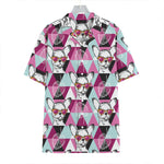 Hipster Chihuahua Pattern Print Hawaiian Shirt