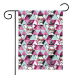 Hipster Chihuahua Pattern Print House Flag