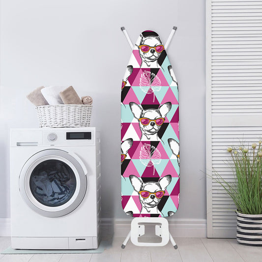 Hipster Chihuahua Pattern Print Ironing Board Cover