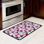Hipster Chihuahua Pattern Print Kitchen Mat