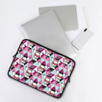Hipster Chihuahua Pattern Print Laptop Sleeve