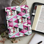 Hipster Chihuahua Pattern Print Leather Bible Cover