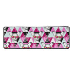 Hipster Chihuahua Pattern Print Long Kitchen Mat
