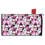 Hipster Chihuahua Pattern Print Mailbox Cover