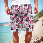 Hipster Chihuahua Pattern Print Men's Cargo Shorts