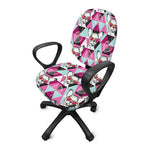 Hipster Chihuahua Pattern Print Office Chair Cover
