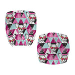 Hipster Chihuahua Pattern Print Office Chair Cover