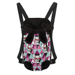 Hipster Chihuahua Pattern Print Pet Carrier Backpack