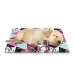 Hipster Chihuahua Pattern Print Pet Cooling Mat Cover
