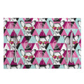 Hipster Chihuahua Pattern Print Placemat