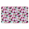 Hipster Chihuahua Pattern Print Polyester Doormat