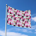 Hipster Chihuahua Pattern Print Polyester Flag