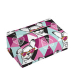 Hipster Chihuahua Pattern Print Rectangle Tissue Box Cover