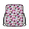 Hipster Chihuahua Pattern Print Rectangular Crossbody Bag