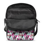 Hipster Chihuahua Pattern Print Rectangular Crossbody Bag
