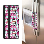 Hipster Chihuahua Pattern Print Refrigerator Handle Covers