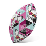 Hipster Chihuahua Pattern Print Rugby Ball