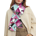 Hipster Chihuahua Pattern Print Scarf