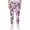 Hipster Chihuahua Pattern Print Scuba Joggers