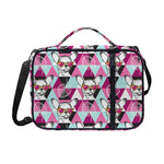 Hipster Chihuahua Pattern Print Shoulder Strap Bible Bag