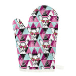 Hipster Chihuahua Pattern Print Single Oven Mitt