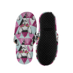 Hipster Chihuahua Pattern Print Slippers