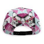 Hipster Chihuahua Pattern Print Snapback Cap