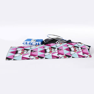 Hipster Chihuahua Pattern Print Sports Towel