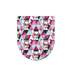 Hipster Chihuahua Pattern Print Toilet Lid Cover