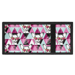 Hipster Chihuahua Pattern Print Trifold Wallet