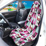 Hipster Chihuahua Pattern Print Waterproof Car Seat Cover