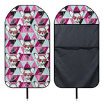 Hipster Chihuahua Pattern Print Waterproof Car Seat Cover