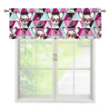 Hipster Chihuahua Pattern Print Window Valance
