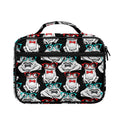 Hipster Frog Pattern Print Briefcase Bible Bag