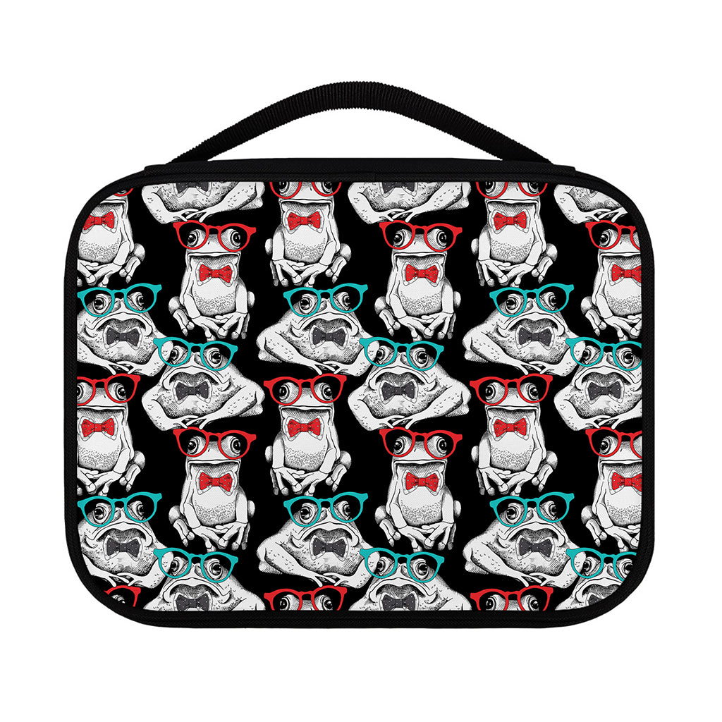Hipster Frog Pattern Print Classic Bible Case
