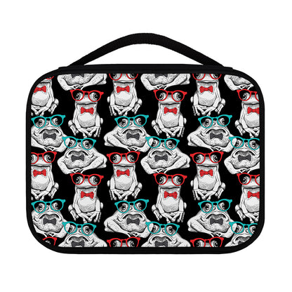 Hipster Frog Pattern Print Classic Bible Case