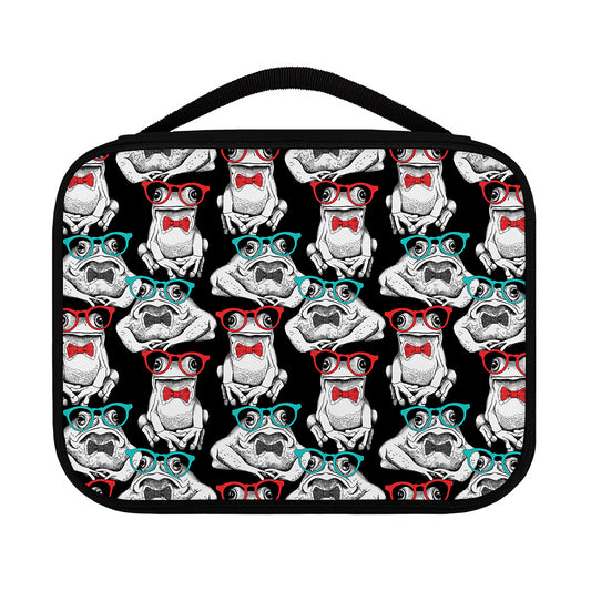 Hipster Frog Pattern Print Classic Bible Case