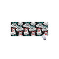 Hipster Frog Pattern Print Extended Mouse Pad