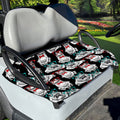 Hipster Frog Pattern Print Golf Cart Seat Cover